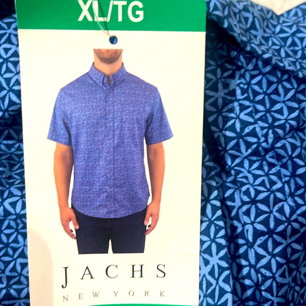 XL: Jachs New York Printed Short Sleeve Shirt, Men’s size XL